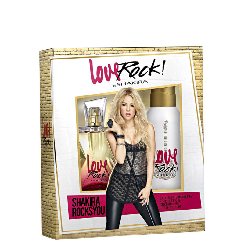 Conjunto Love Rock! By Shakira Feminino - Eau de Toilette 80ml + Desodorante 150ml