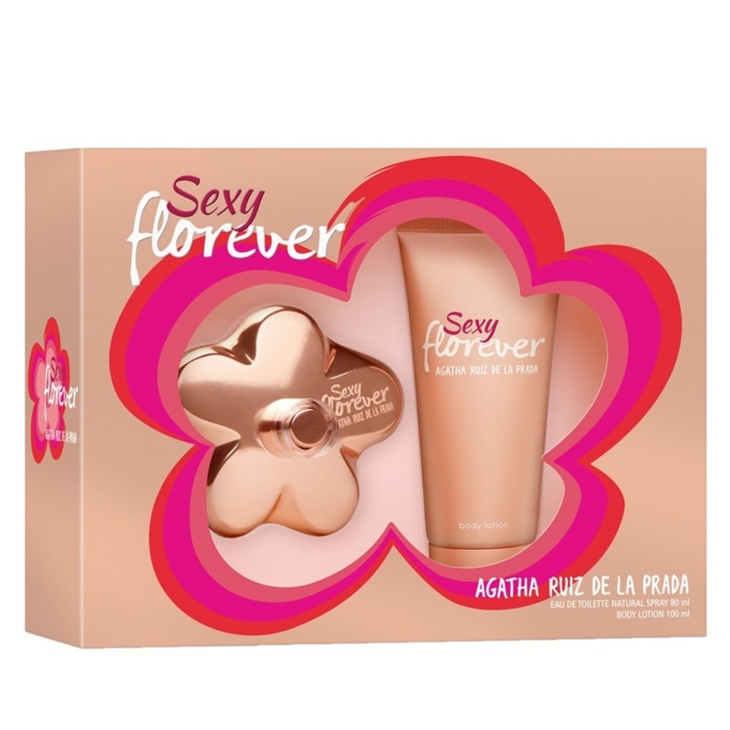 Conjunto Sexy Florever Agatha Ruiz de La Prada Feminino - Eau de Toilette 80 ml + Loção Corporal 100ml