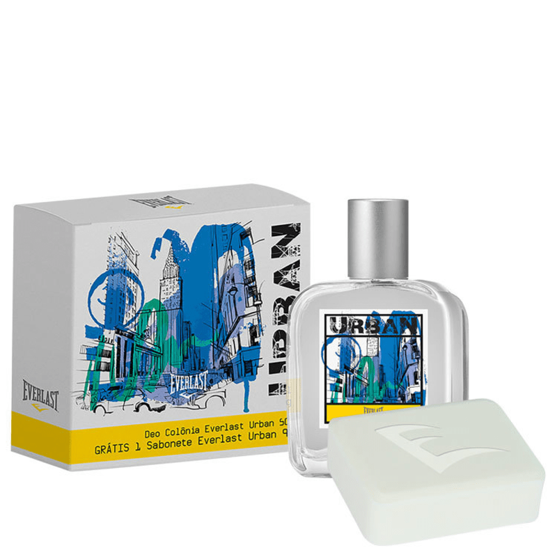 Conjunto Urban Everlast Masculino - Deo Colônia 50ml + Sabonete 90g