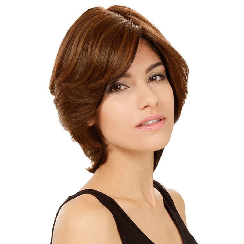 Crown Wigs Amanda Cor Castanho Médio/ Claro - Peruca 25cm