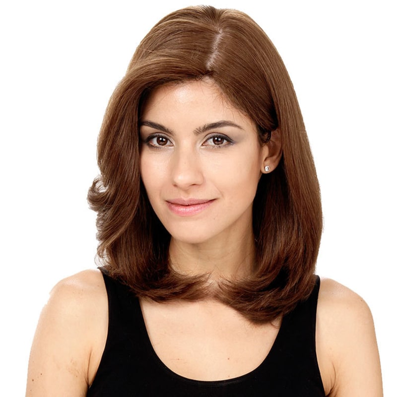 Crown Wigs Carol Cor Castanho Médio/ Claro/Louro Escuro - Peruca 35cm