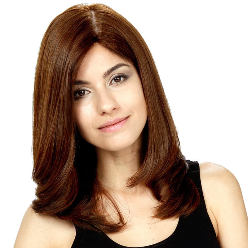 Crown Wigs Diana Cor Castanho Claro - Peruca 45cm