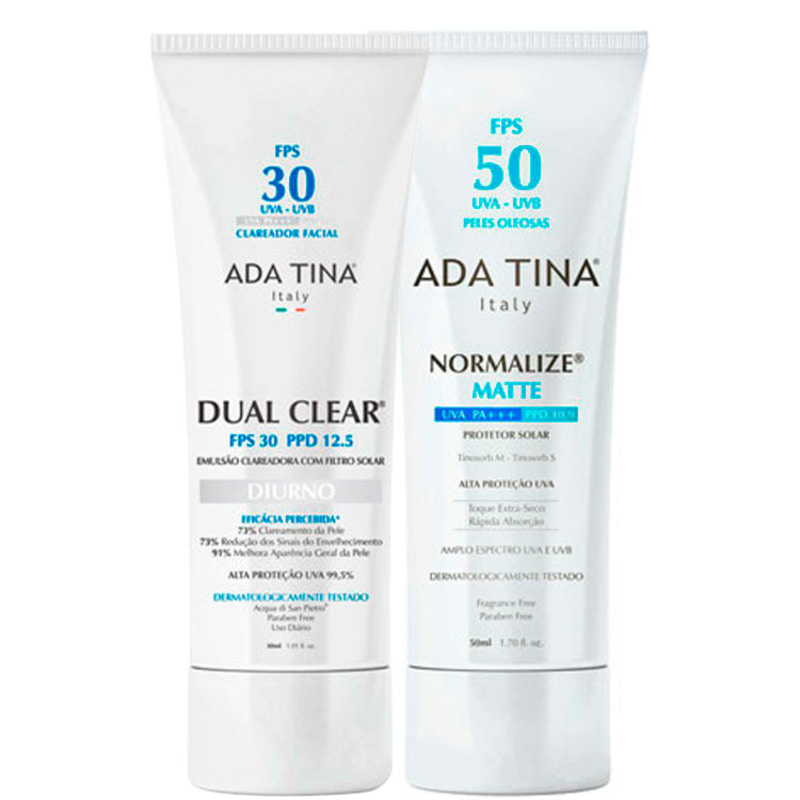 Ada Tina Dual Clear Normalize Matte Kit (2 Produtos)