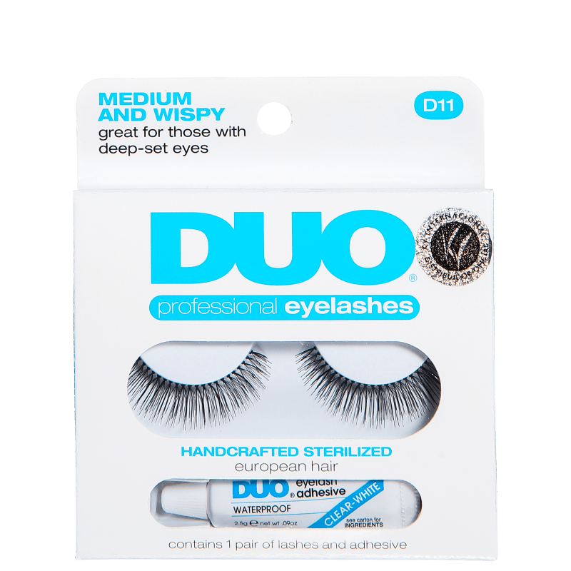 DUO Medium and Wispy - Cílios Postiços com Cola 2,5g