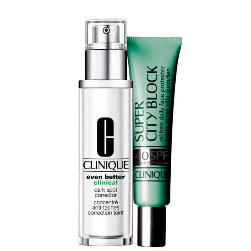 Kit Clinique Even Better Clinical City Block Antimanchas FPS 40 (2 produtos)
