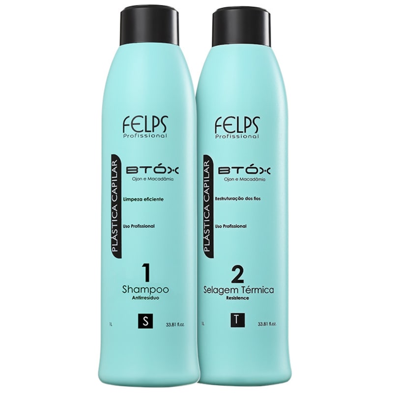 Felps Profissional Plástica Capilar Btóx Selagem Térmica Kit (2 produtos)