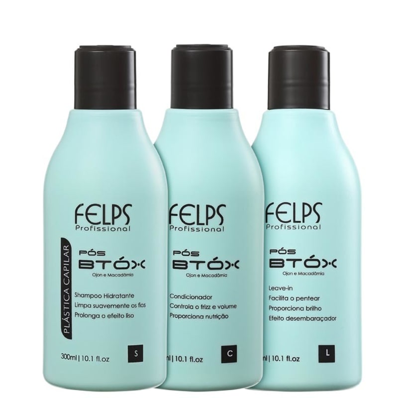 Felps Profissional Plástica Capilar Pós Btóx Trio Kit (3 produtos)
