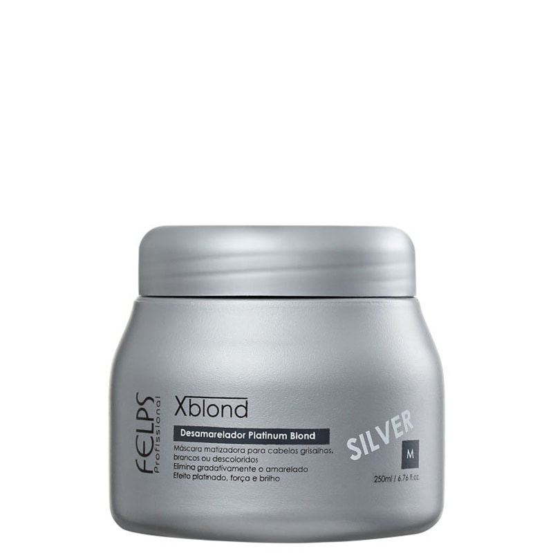 Felps Profissional Xblond Magic Clay Silver - Máscara Matizante 250ml