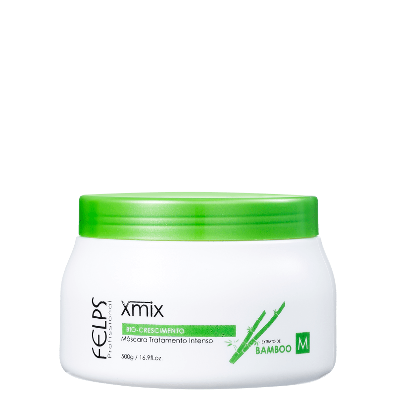 Felps Profissional XMix Bio-Crescimento Extrato de Bamboo - Máscara de Tratamento 500g