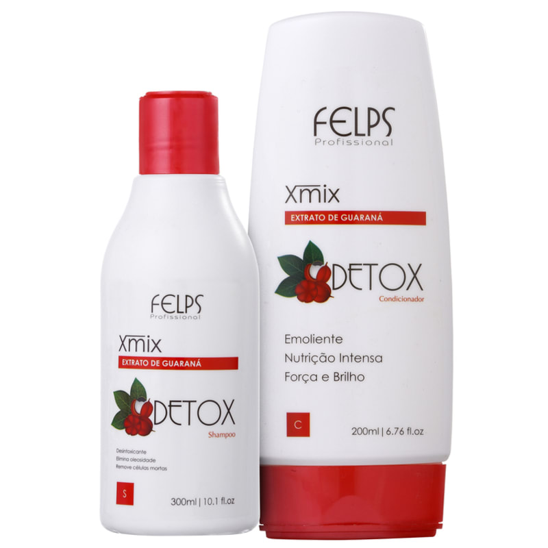 Felps Profissional Xmix Detox Extrato de Guaraná Duo Kit (2 Produtos)