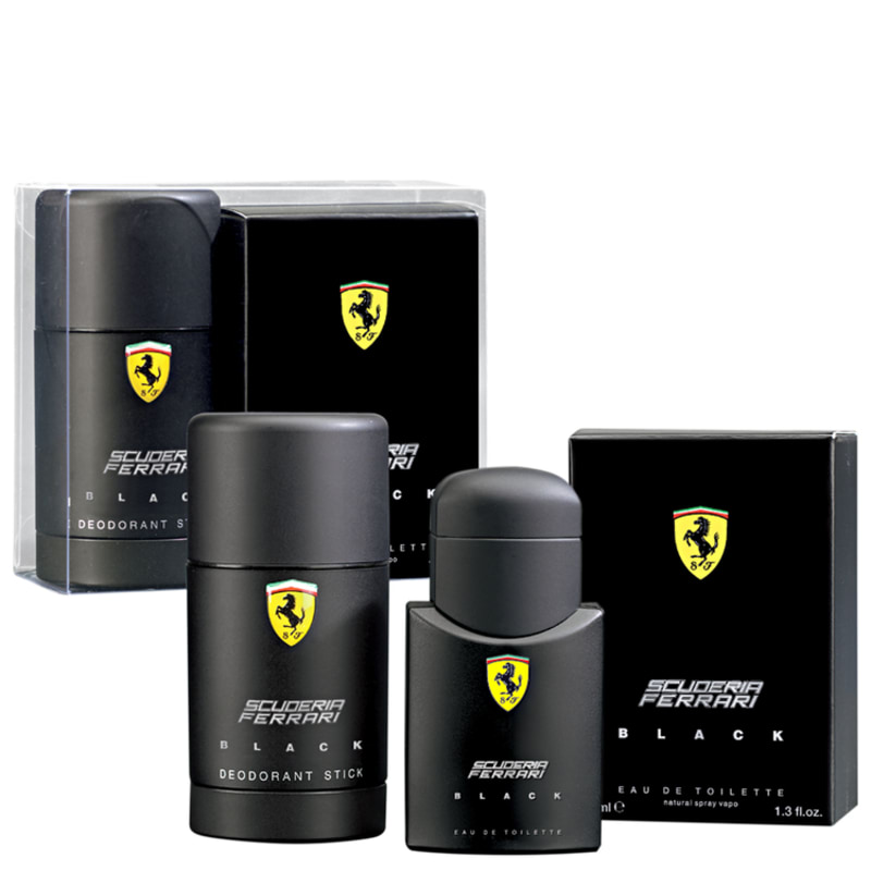 Conjunto Ferrari Scuderia Black Masculino - Eau de Toilette 40ml + Desodorante 75ml