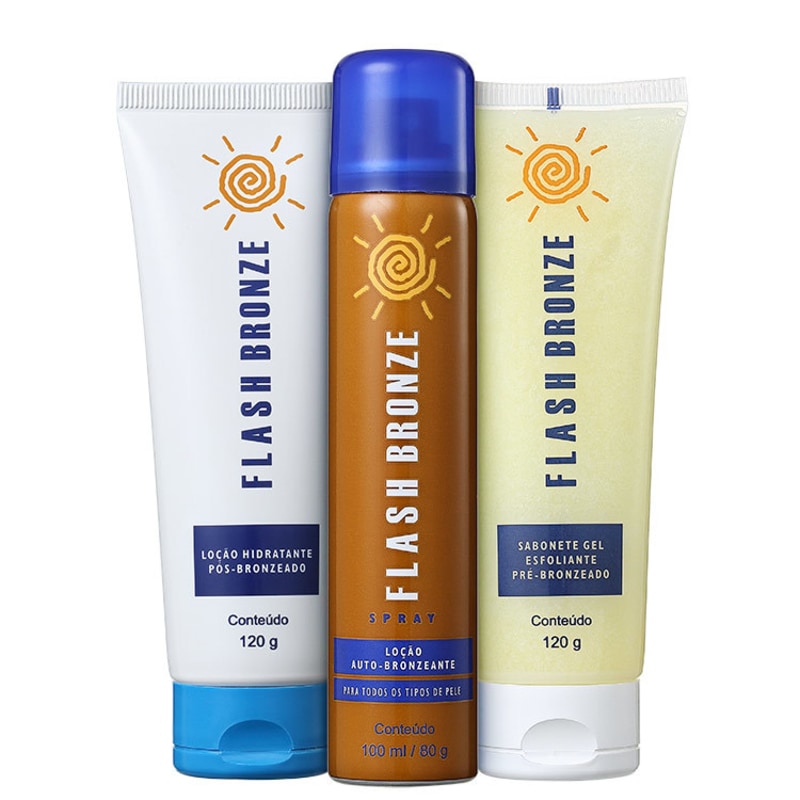 Kit Flash Bronze Autobronzeamento (3 produtos)
