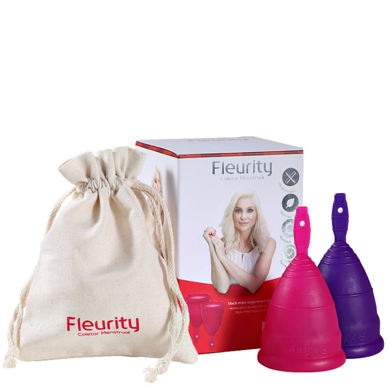 Fleurity Tipo 1 (+30 anos ou com filhos) - Coletor Menstrual (2 unidades)