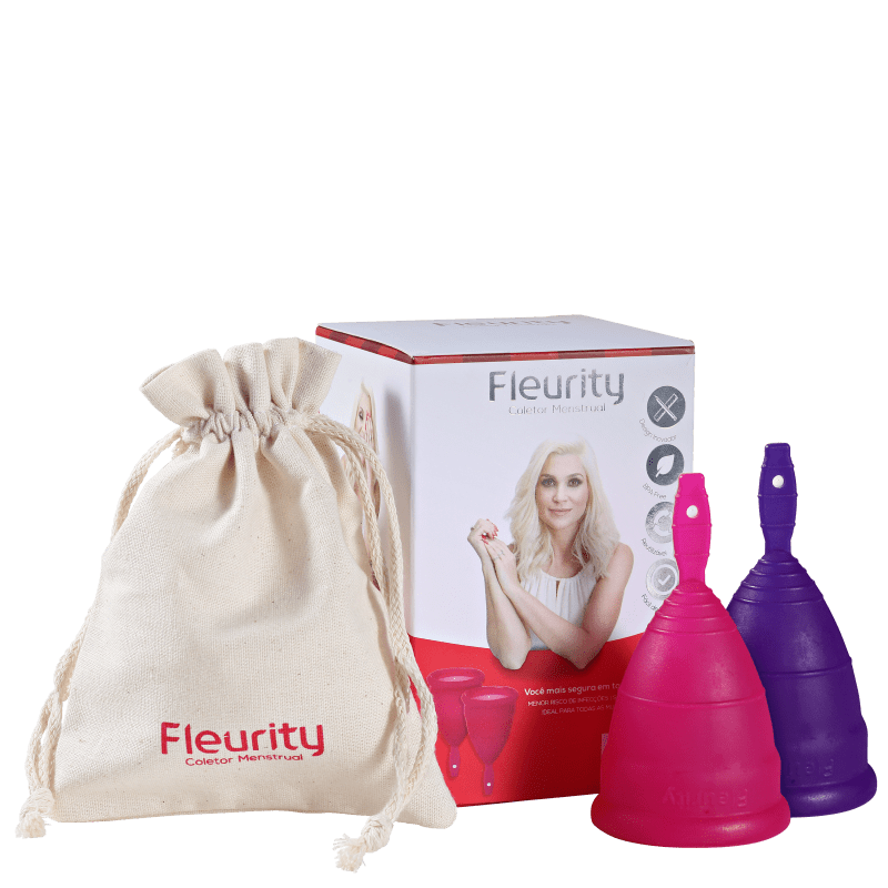 Fleurity Tipo 1 (+30 anos ou com filhos) - Coletor Menstrual (2 unidades)