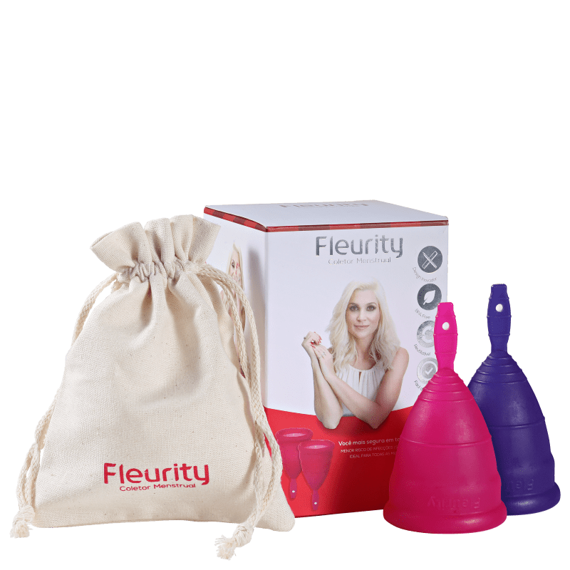 Fleurity Tipo 2 (-30 anos ou sem filhos) - Coletor Menstrual (2 unidades)