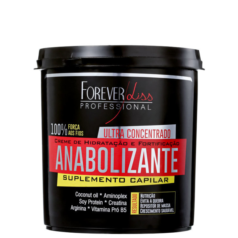Forever Liss Professional Anabolizante Suplemento Capilar - Máscara de Tratamento 950g