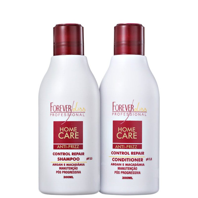 Forever Liss Professional Home Care Anti-Frizz Pós-Progressiva Kit (2 Produtos)