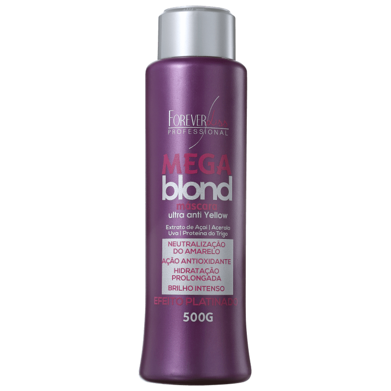 Forever Liss Professional Mega Blond Ultra Matizadora - Máscara de Tratamento 500g