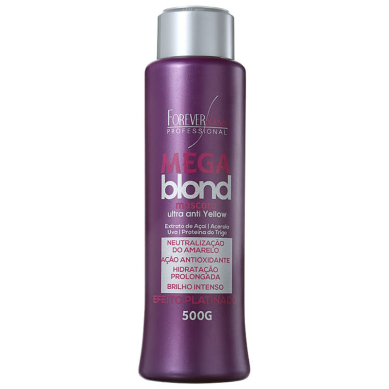 Forever Liss Professional Mega Blond Ultra Matizadora - Máscara de Tratamento 500g