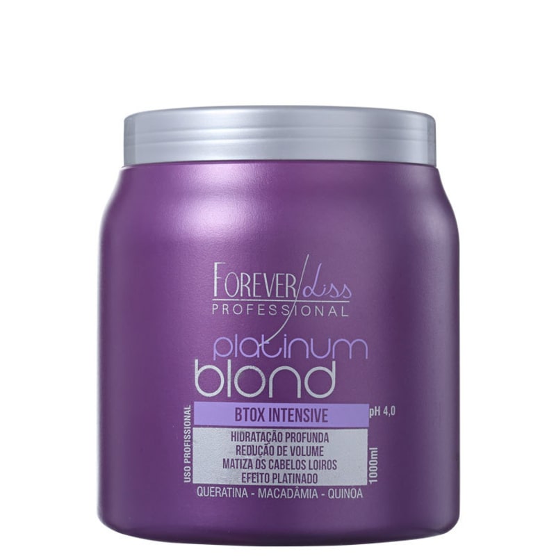 Forever Liss Professional Platinum Blond - Redutor de Volume Matizador 1000g