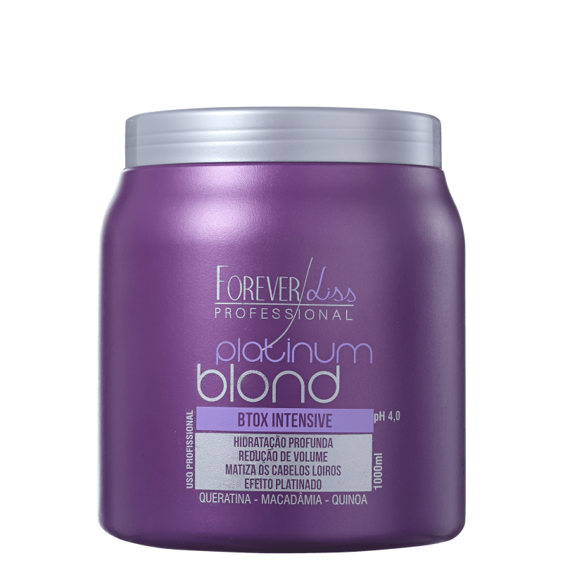 Forever Liss Professional Platinum Blond - Redutor de Volume Matizador 1000g