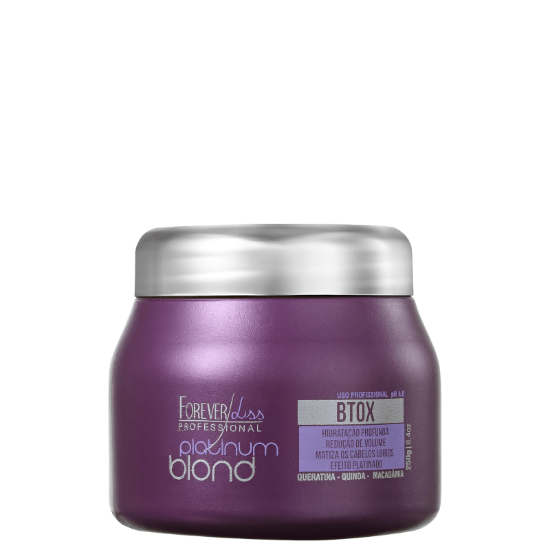 Forever Liss Professional Platinum Blond - Redutor de Volume Matizador 250g