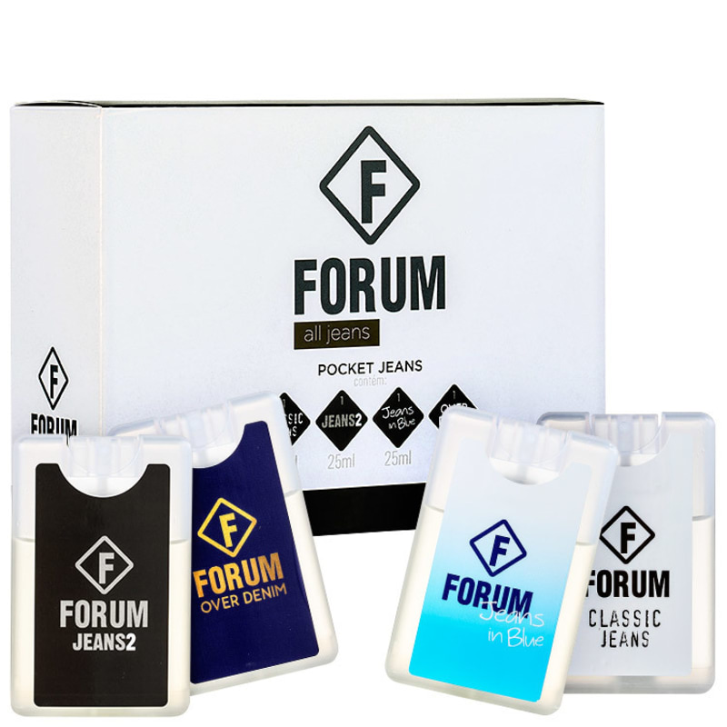 Conjunto All Jeans Pocket Forum Unissex - Deo Colônia 4x25ml