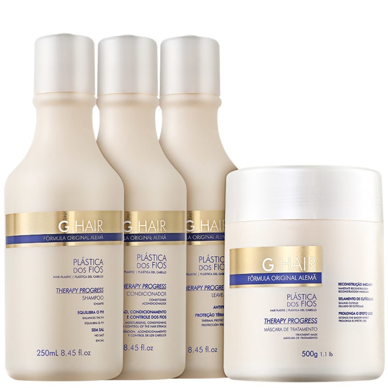 G. Hair Therapy Progress Reconstrução Antifrizz Kit (4 produtos)