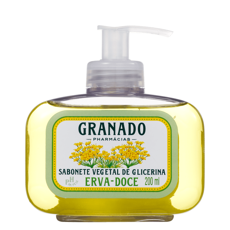 Granado Sabonete Vegetal de Glicerina e Erva-Doce - Sabonete Líquido 200ml