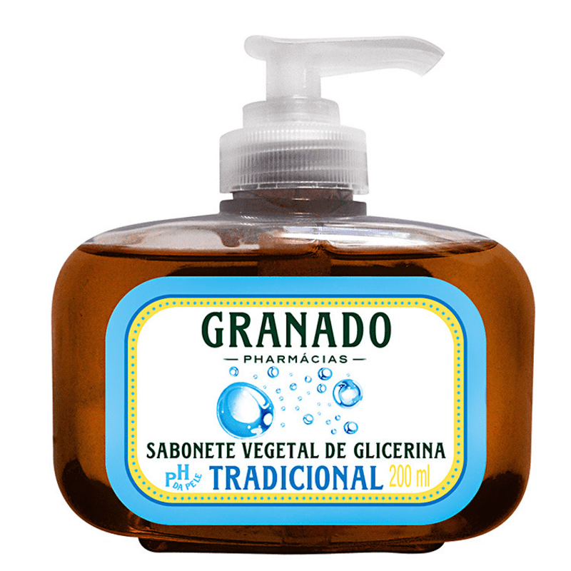 Granado Sabonete Vegetal de Glicerina Tradicional - Sabonete Líquido 200ml