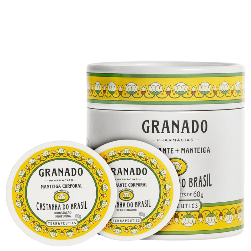 Kit Granado Terrapeutics Castanha do Brasil - Esfoliante 60g + Hidratante 60g
