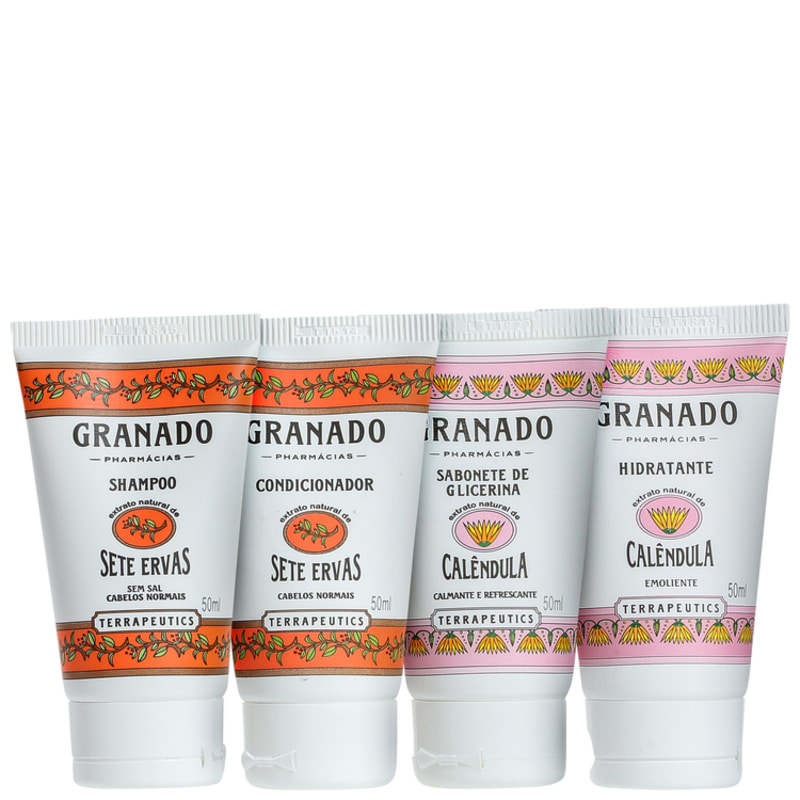 Kit Banho Granado Terrapeutics Amenities Calêndula Sete Ervas (4 produtos)
