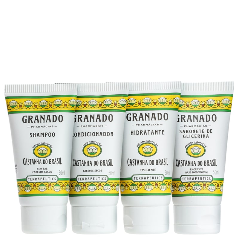 Kit Banho Granado Terrapeutics Castanha do Brasil (4 produtos)