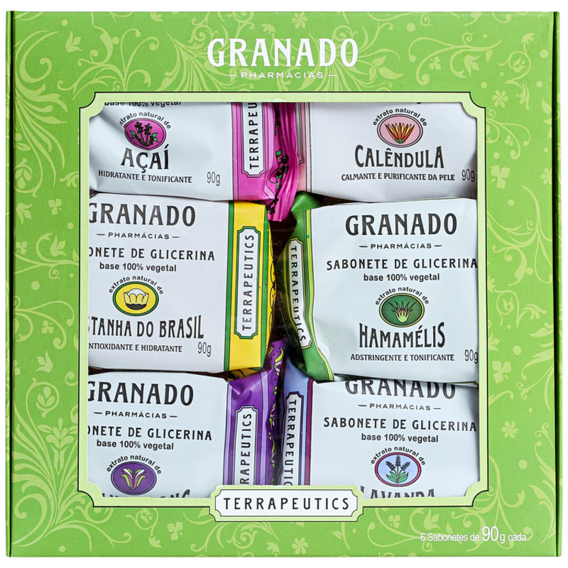 Kit Granado Terrapeutics Mix - Sabonetes em Barra 6x90g