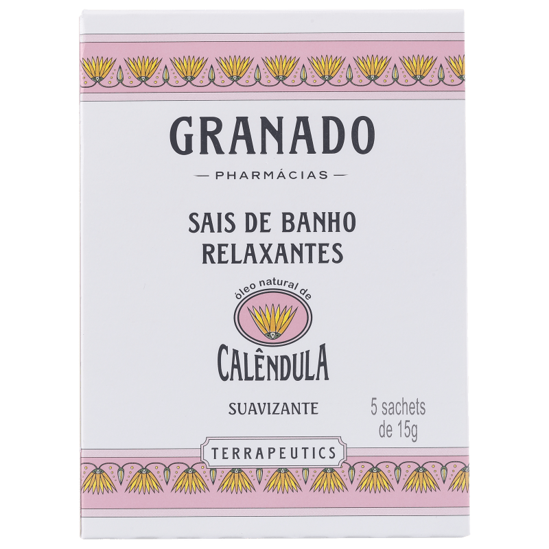 Granado Terrapeutics Relaxantes Calêndula - Sais de Banho 5x16g