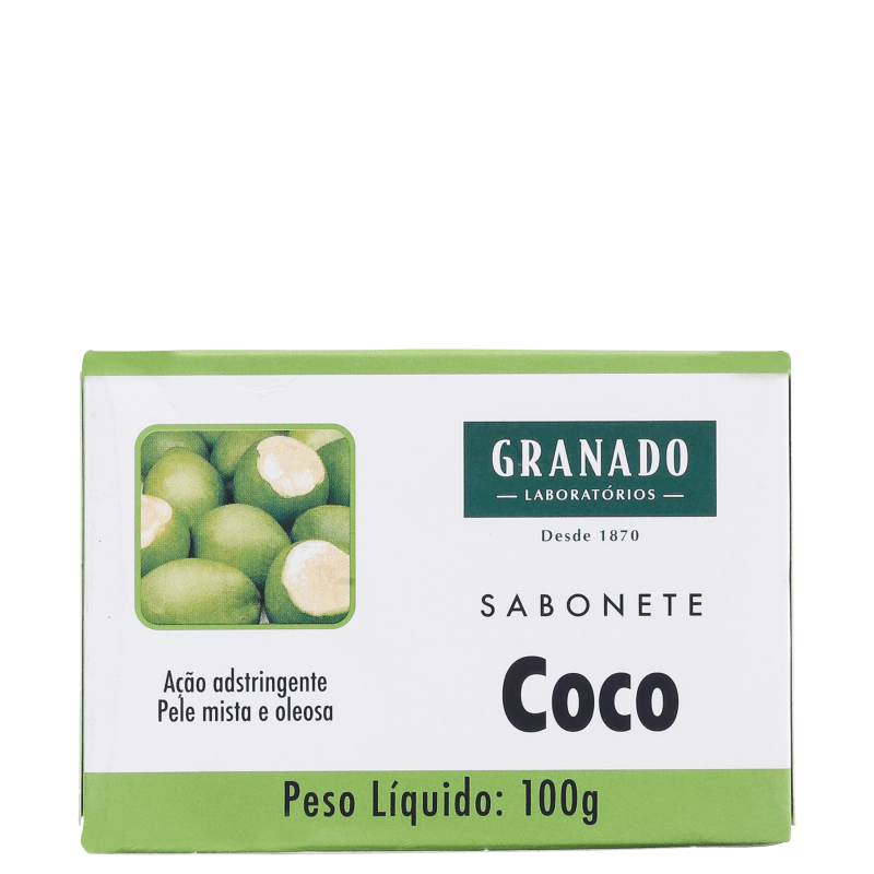Granado Tratamento Coco - Sabonete em Barra Facial 100g