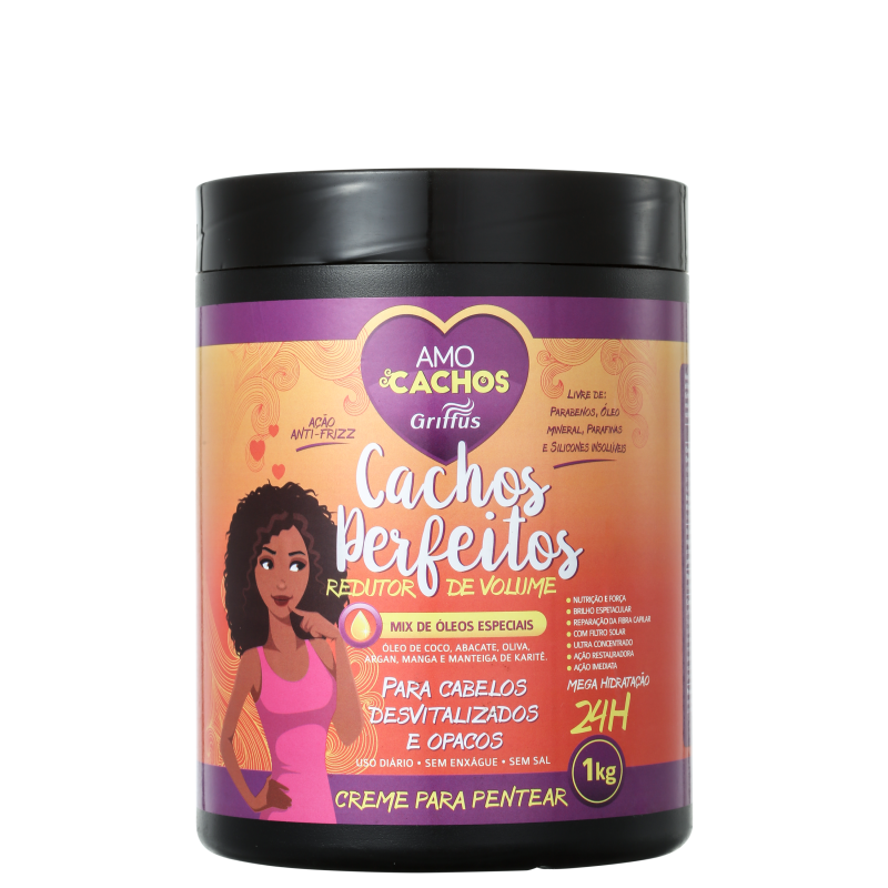Griffus Amo Cachos Perfeitos - Creme de Pentear 1000g