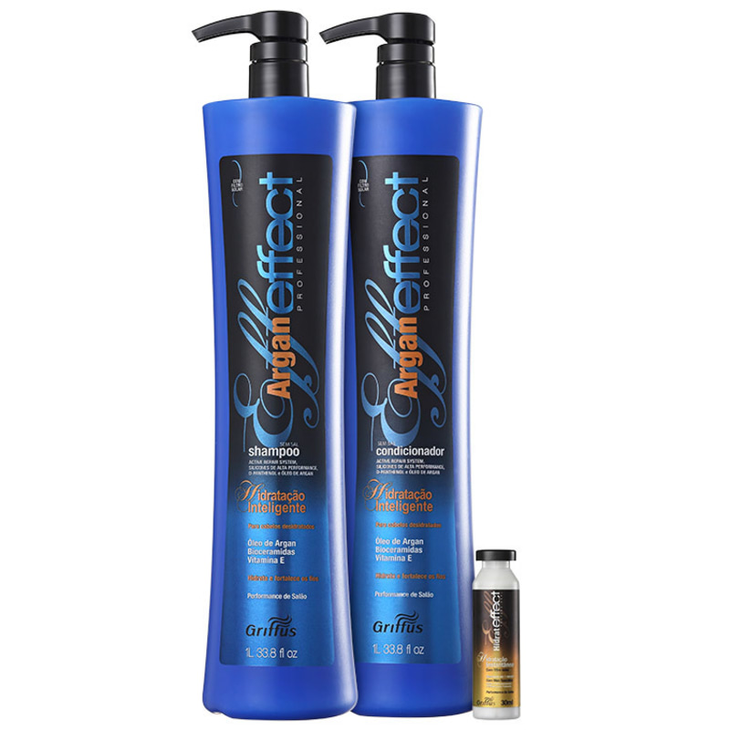 Griffus Argan Effect - Trio Kit (3 Produtos)