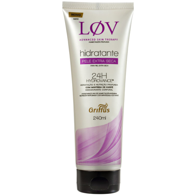 Griffus Lov Pele Extra Seca - Hidratante Corporal 240ml