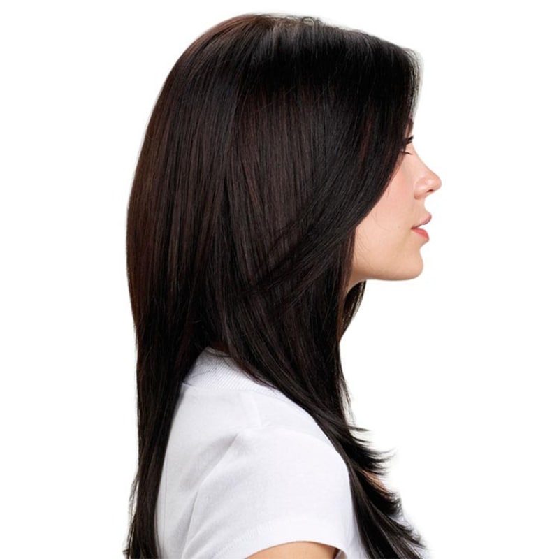 Hairdo Liso em Camadas - Castanho Super Escuro 48 Cm