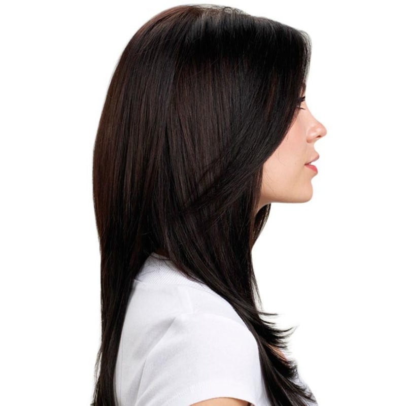 Hairdo Liso em Camadas - Castanho Super Escuro 63 Cm