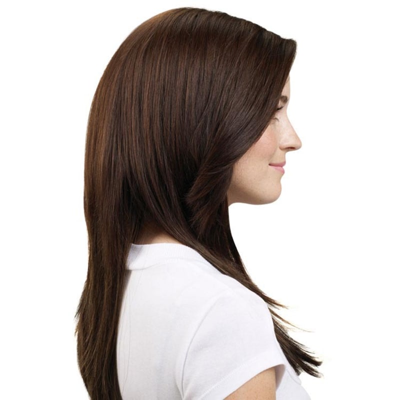 Hairdo Liso em Camadas - Chocolate Com Mechas Cobre 48 Cm