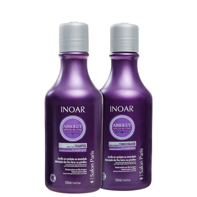 Inoar Absolut Speed Blond Duo Violet Kit (2 Produtos)