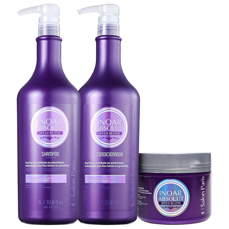 Inoar Absolut Speed Blond Trio Kit (3 Produtos)