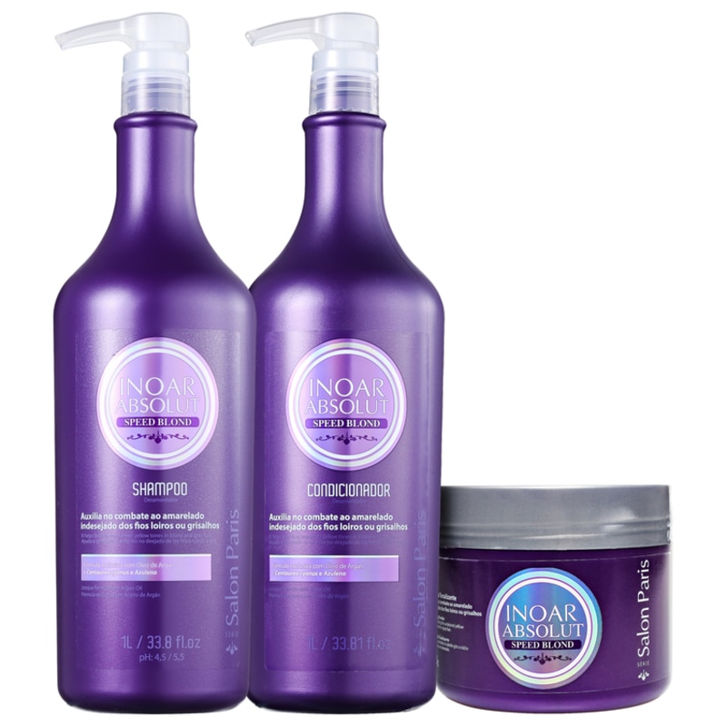 Inoar Absolut Speed Blond Trio Kit (3 Produtos)