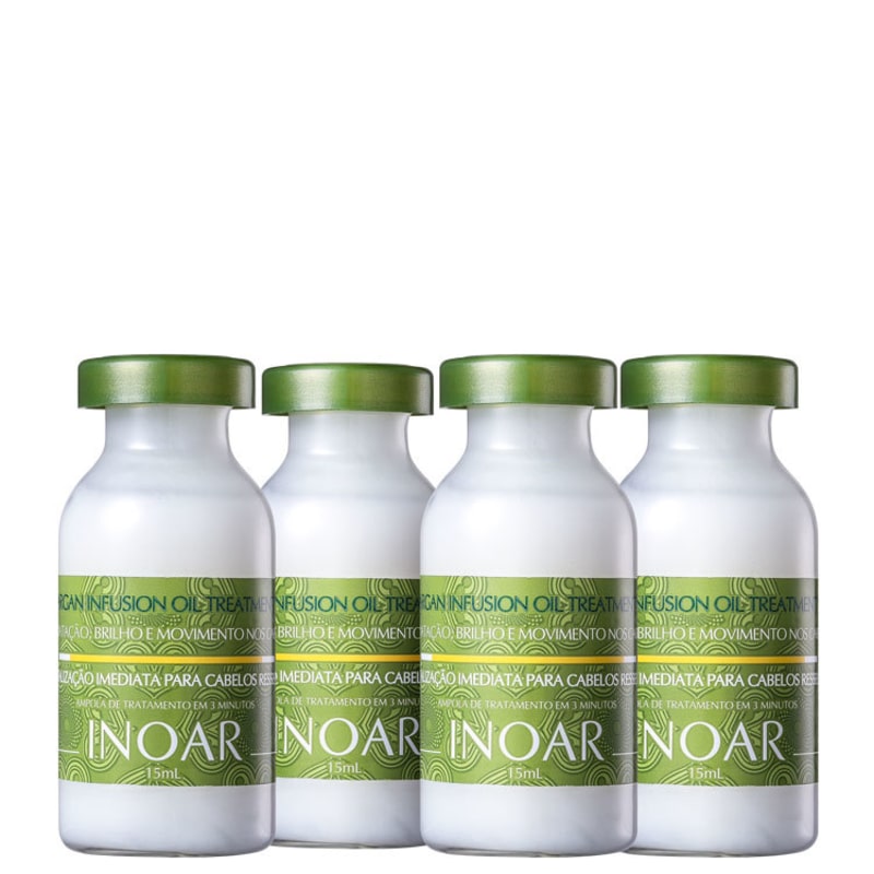 Inoar Argan Infusion Oil Treatment - Ampola de Tratamento 4x 15ml