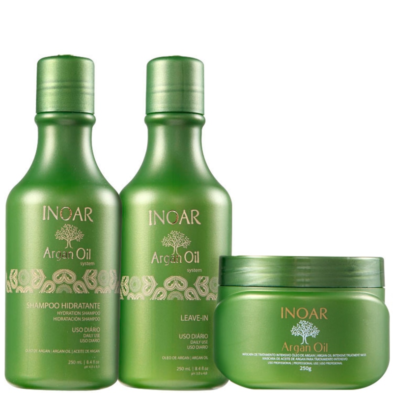Inoar Argan Oil Hair Kit (3 Produtos)