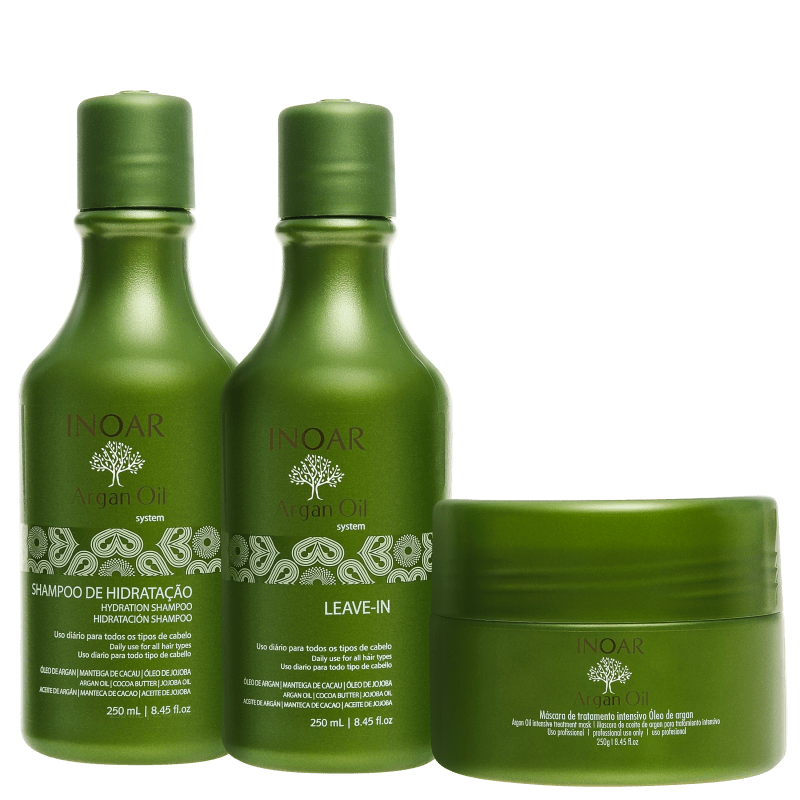 Inoar Argan Oil Hair Kit (3 Produtos)