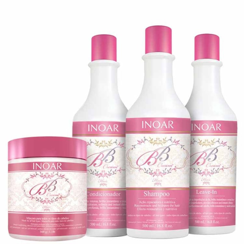 Inoar BB Cream Hair Intense Kit (4 Produtos)