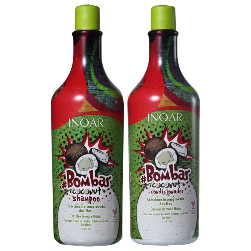 Inoar #Bombar Coconut Litro Kit (2 Produtos)